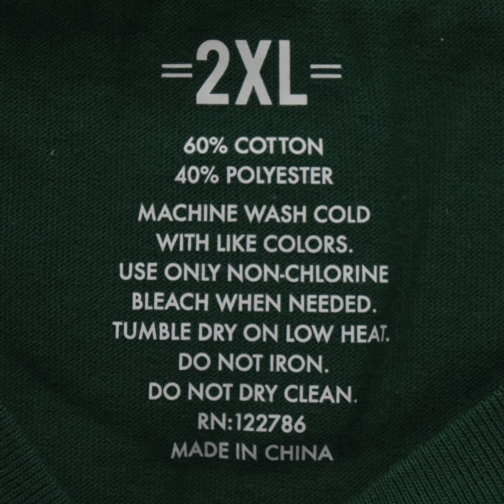 Mens Id Rather Be Golfing Graphic T-Shirt 2XL Crew Neck Green Cotton Blend - Picture 3 of 4